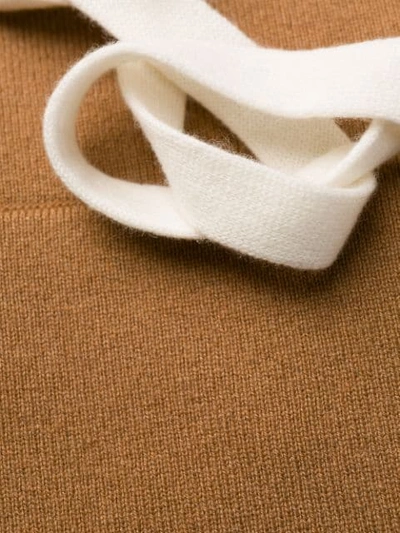 Shop Loewe Cashmere Knit Hoodie In Neutrals