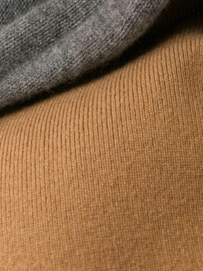 Shop Loewe Cashmere Knit Hoodie In Neutrals