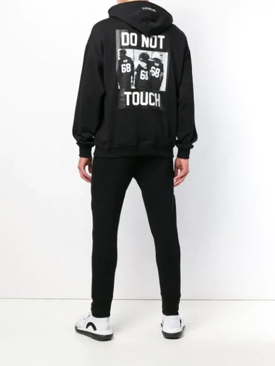Shop Les (art)ists Do Not Touch Hoodie In Black