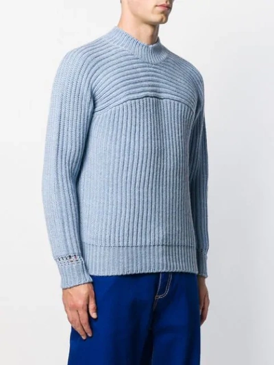 Shop Jacquemus La Maille Pablo Jumper In Blue