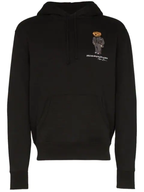 polo bear logo hoodie