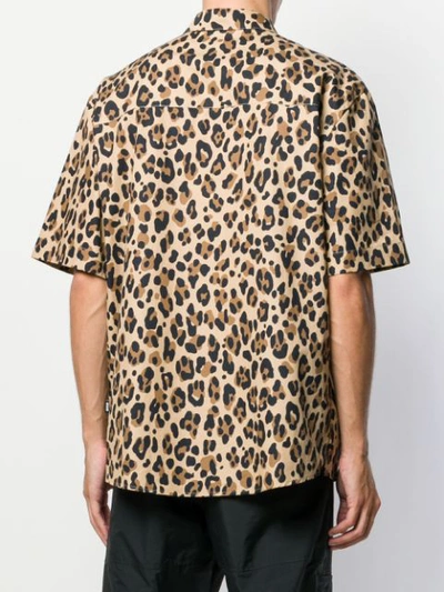 Shop Msgm Leopard Print Shirt In Neutrals