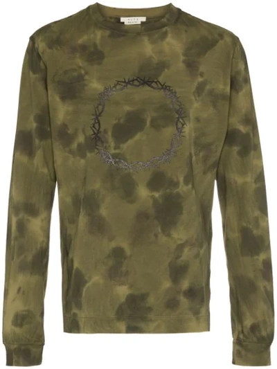 Shop Alyx T-shirt Mit Camouflagemuster In Green