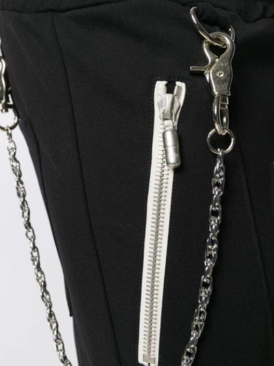 Shop Rhude Chain Trousers In Black