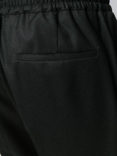 Shop Ermenegildo Zegna Tapered Track Trousers In K09 Black
