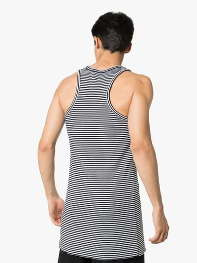 Shop Haider Ackermann Fortuna Striped Tank Top In Black