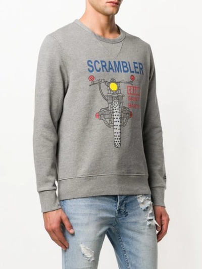 Shop Mc2 Saint Barth Scrambler Sweatshirt In Grey