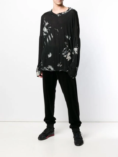 Shop Di Liborio Bleached Effect T In Black