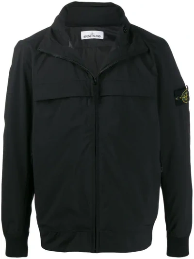 Shop Stone Island Soft Shell-r Jacket In Black