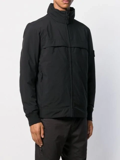 Shop Stone Island Soft Shell-r Jacket In Black