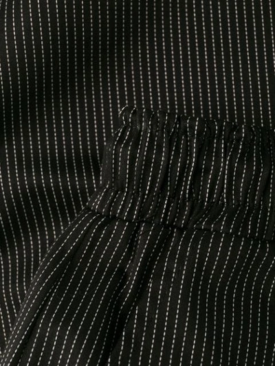 Shop Alchemy Pinstriped Drawstring Shorts In Black