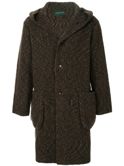 Shop Tomorrowland Hooded Coat - Brown
