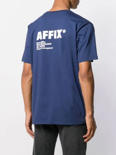 Shop Affix Logo Print T In Blue