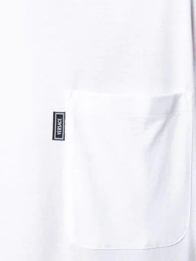 Shop Versace Patch Pocket T-shirt In White