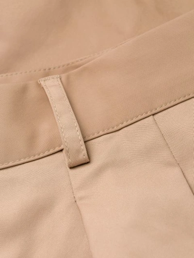 Shop Valentino Straight Let Pleated Trousers In Neutrals