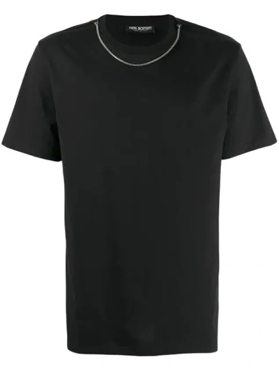 Shop Neil Barrett T-shirt Mit Ketten In Black
