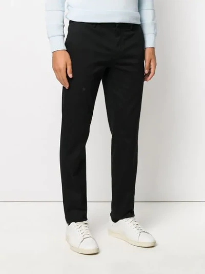 Shop Prada Classic Straight Leg Chinos In Black