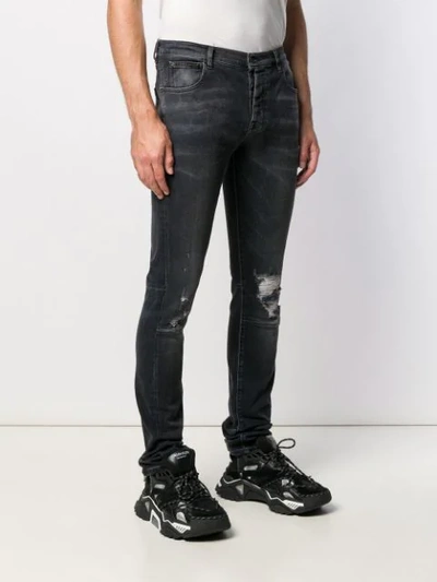 BEN TAVERNITI UNRAVEL PROJECT DISTRESSED SLIM-FIT JEANS 