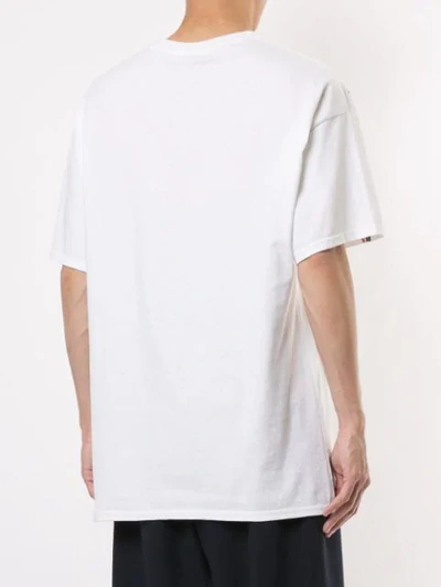 Shop Toga Virilis Embroidered Pattern T-shirt In White