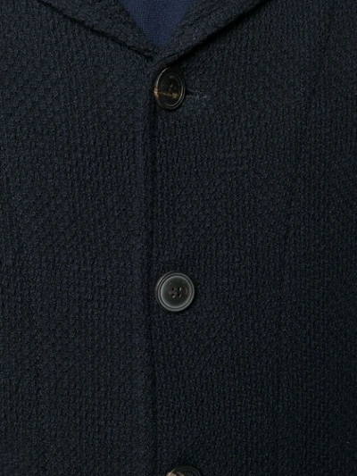Shop Emporio Armani Slim-fit Jacket In Blue