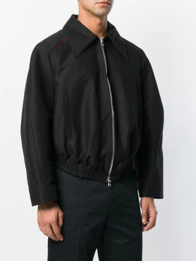 Shop Namacheko Cropped Harrington Jacket In Black