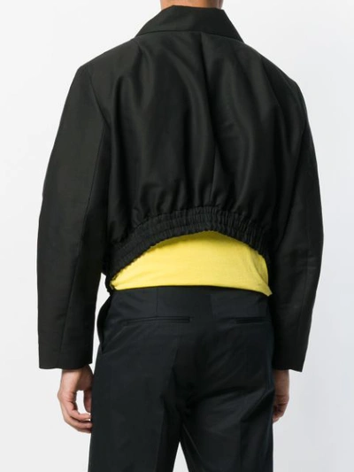 Shop Namacheko Cropped Harrington Jacket In Black