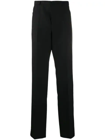 MAISON MARGIELA TAILORED STRAIGHT LEG TROUSERS - 黑色