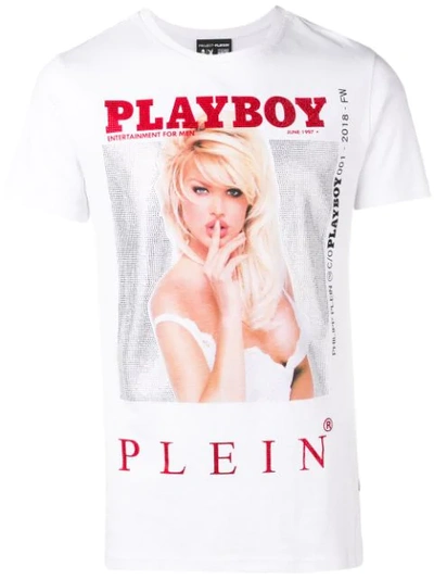 Philipp Plein X Playboy T-shirt Mit Print In 01 White | ModeSens