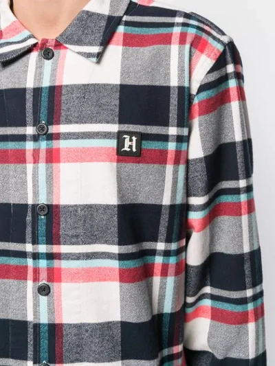 Shop Tommy Hilfiger Long Sleeved Cotton Shirt In Blue