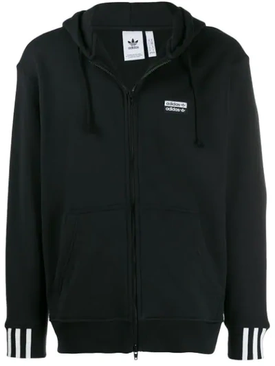 Shop Adidas Originals Vocal Fz Hoodie In Black