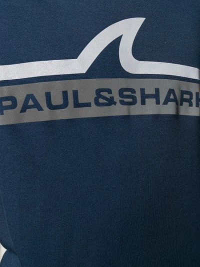 Shop Paul & Shark Logo Print T-shirt In Blue