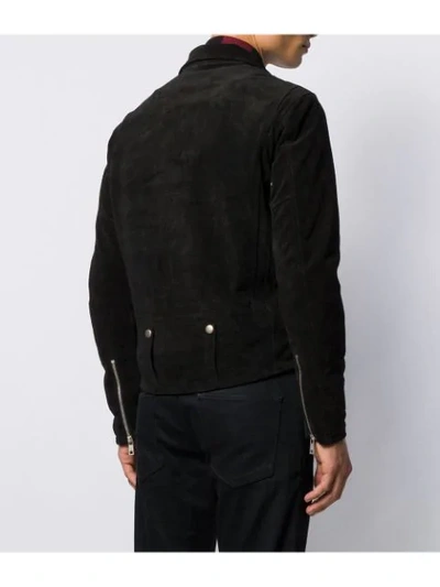 Shop Giorgio Brato Classic Biker Jacket In Black