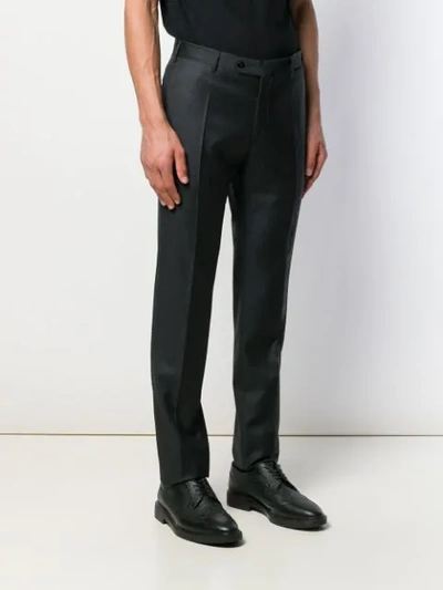 Incotex Straight-leg Tailored Trousers In Grey