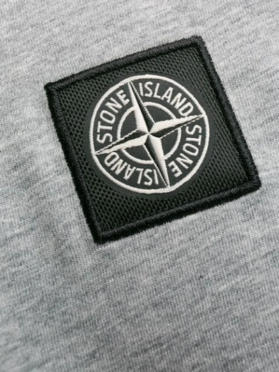 STONE ISLAND LOGO T恤 - 灰色