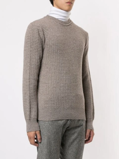 Shop Cerruti 1881 Knitted Jumper In Brown