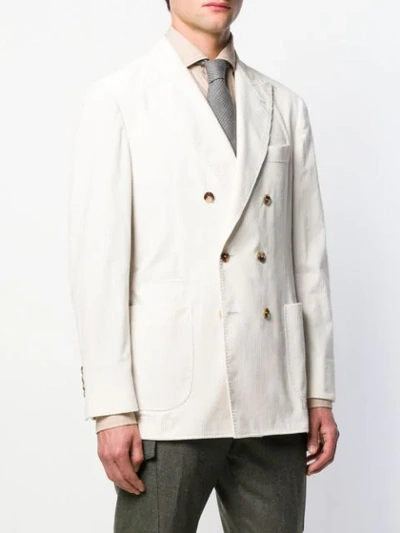 Brunello Cucinelli Corduroy Blazer In C2976 White