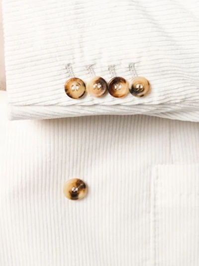 Brunello Cucinelli Corduroy Blazer In C2976 White