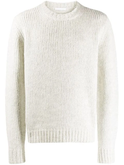 Shop Helmut Lang Crew Neck Sweater In Grey