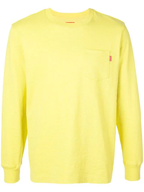 supreme yellow sweatshirt