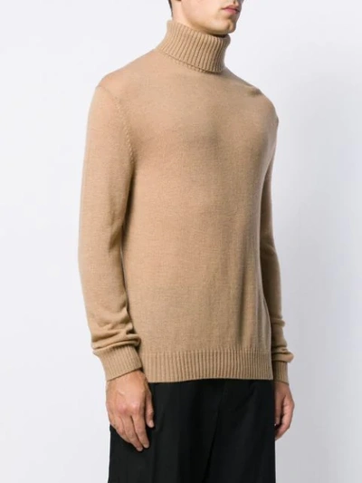 Shop Jil Sander Roll-neck Jumper In Neutrals