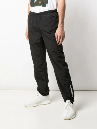 Supreme Tonal Taping Track Pants In Black | ModeSens