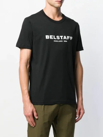 Shop Belstaff 1924 Print T-shirt In 90000 Black