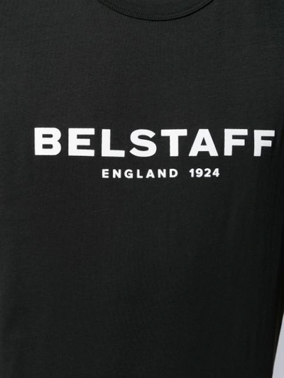 Shop Belstaff 1924 Print T-shirt In 90000 Black