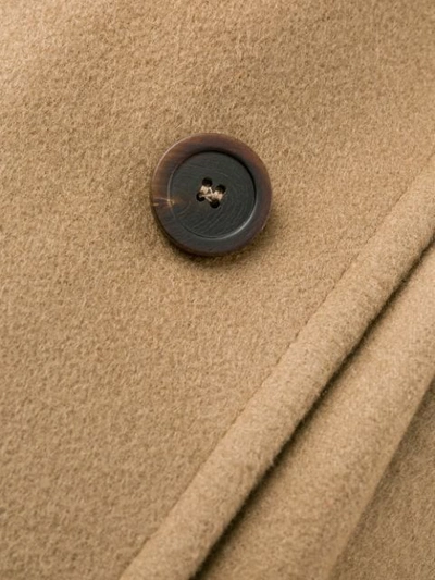 Shop Tagliatore Button Up Coat In Neutrals