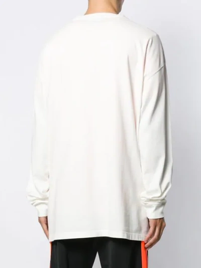 Shop Heron Preston Oversized Print Top In White