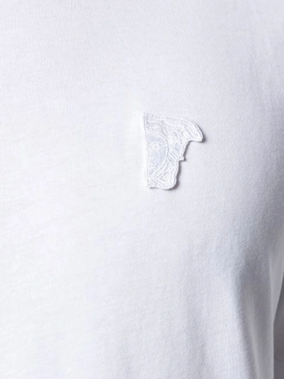 Shop Versace Half-medusa Logo T-shirt In V1001