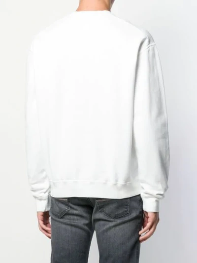 Shop Dsquared2 Logo Sweater In White