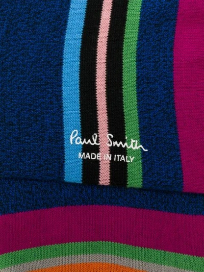 Shop Paul Smith Signature Striped Socks In Blue
