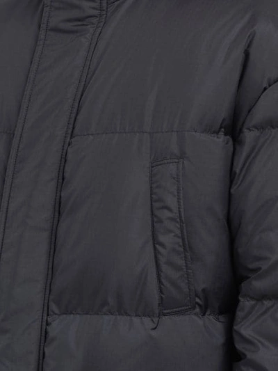 Shop Prada Ripstop Puffer Coat In Black