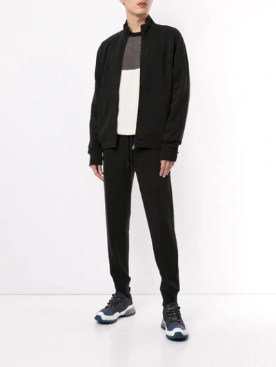 Shop Ermenegildo Zegna Drawstring Fastened Track Pants In Black